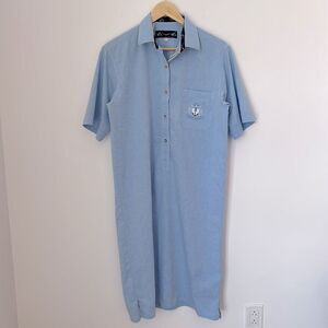 Saint James Light Blue Polo Midi Dress